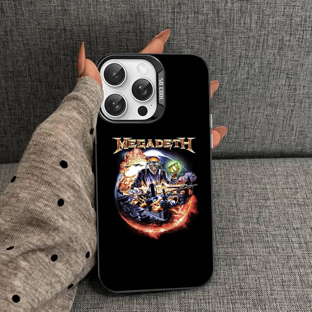 Music Band M-Megadeth Phone Case For IPhone 17 16 15 14 13 Pro 12 11 Pro Max PLUS Color Back Cover