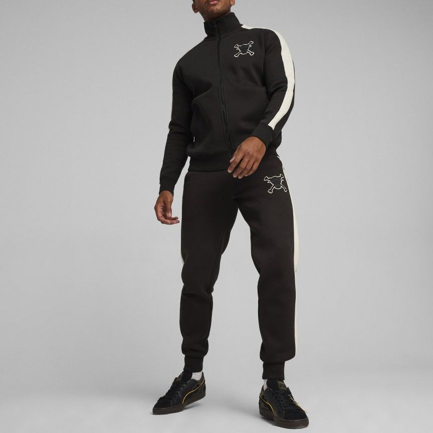 Puma X One Piece Embroidered Logo Stand Collar Long Sleeve Jacket Men Jacket Black 624667-01