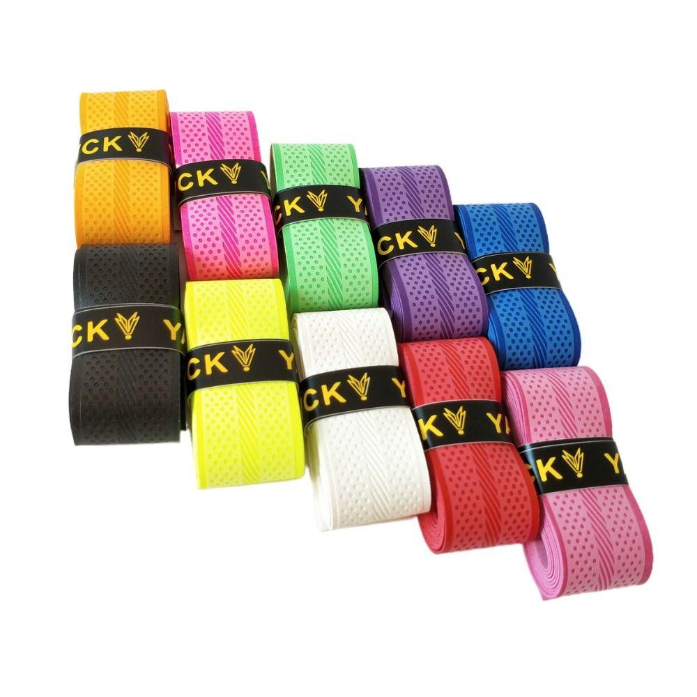 Multi-color Tennis Racquet Sweatband Non-Slip Over Grips Breathable Grip Tape