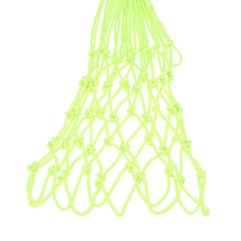 1Pc Glowing In The Dark Basketball Net Portable Durable Nylon Net Fluorescent Green Standard Basketball Sport Training Net