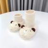 Plus Thick Plush Protect Foot Cover Children's Cotton Shoes Baby Toddler Shoes First Walkers Winter