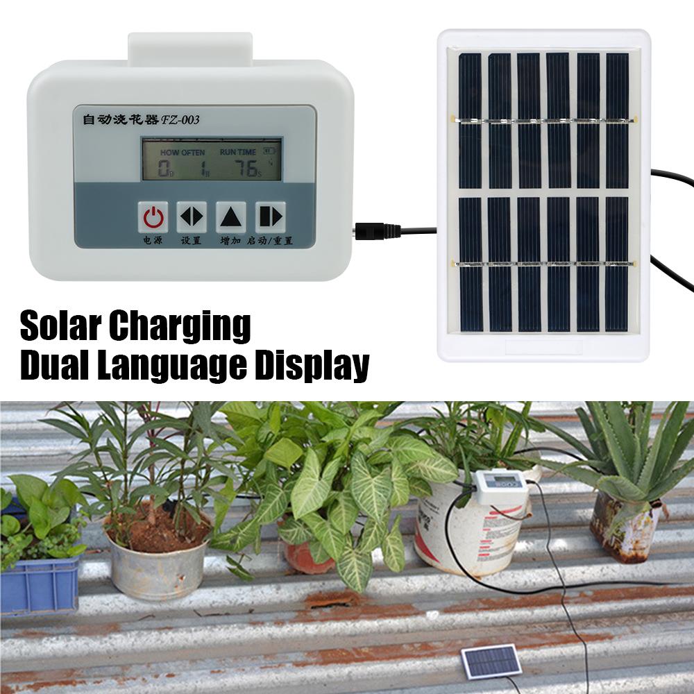 Solar Energy Watering Device Automatic Water Pump Potted Drip Sprinkling Timer Irrigation System Garden Dripper Intelligent