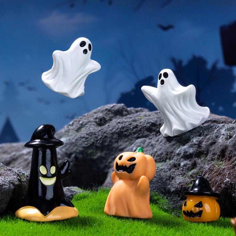 Хэллоуин тыква призрак микро ландшафт фигурки милые маленькие украшения креативные DIY украшения для дома аксессуары подарки