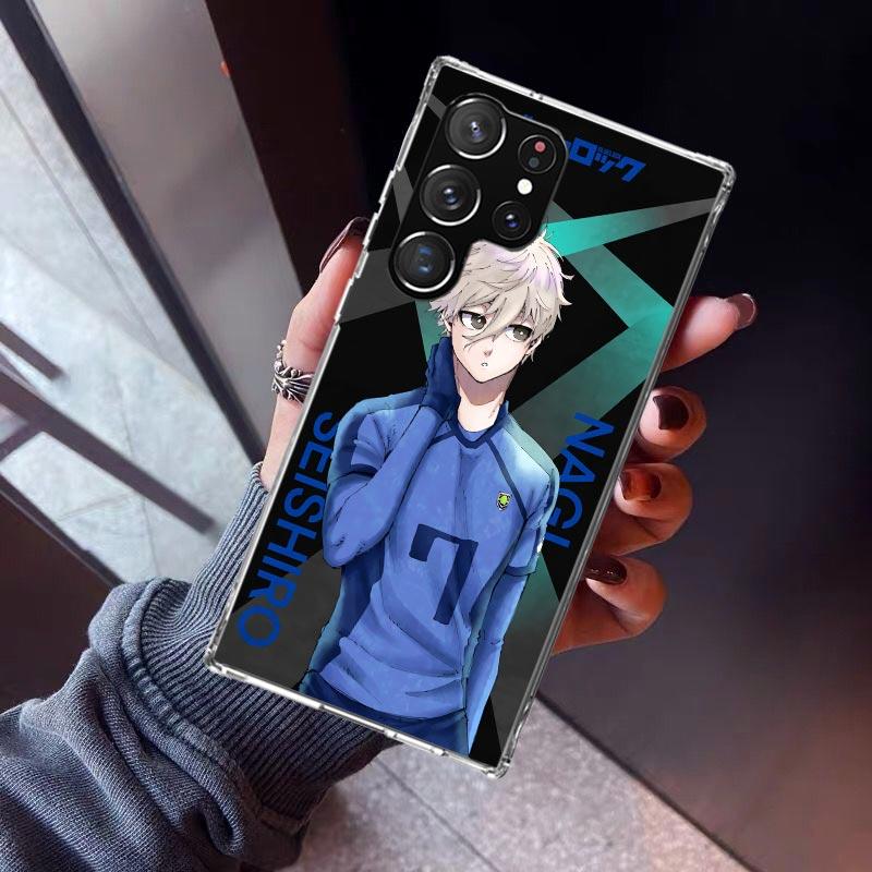 Hot Anime Blue Lock Phone Case For Samsung Galaxy S26 S25 Edge S24 S23 Ultra S22 Plus S21 S20 FE Soft TPU Back Cover Funda Galax