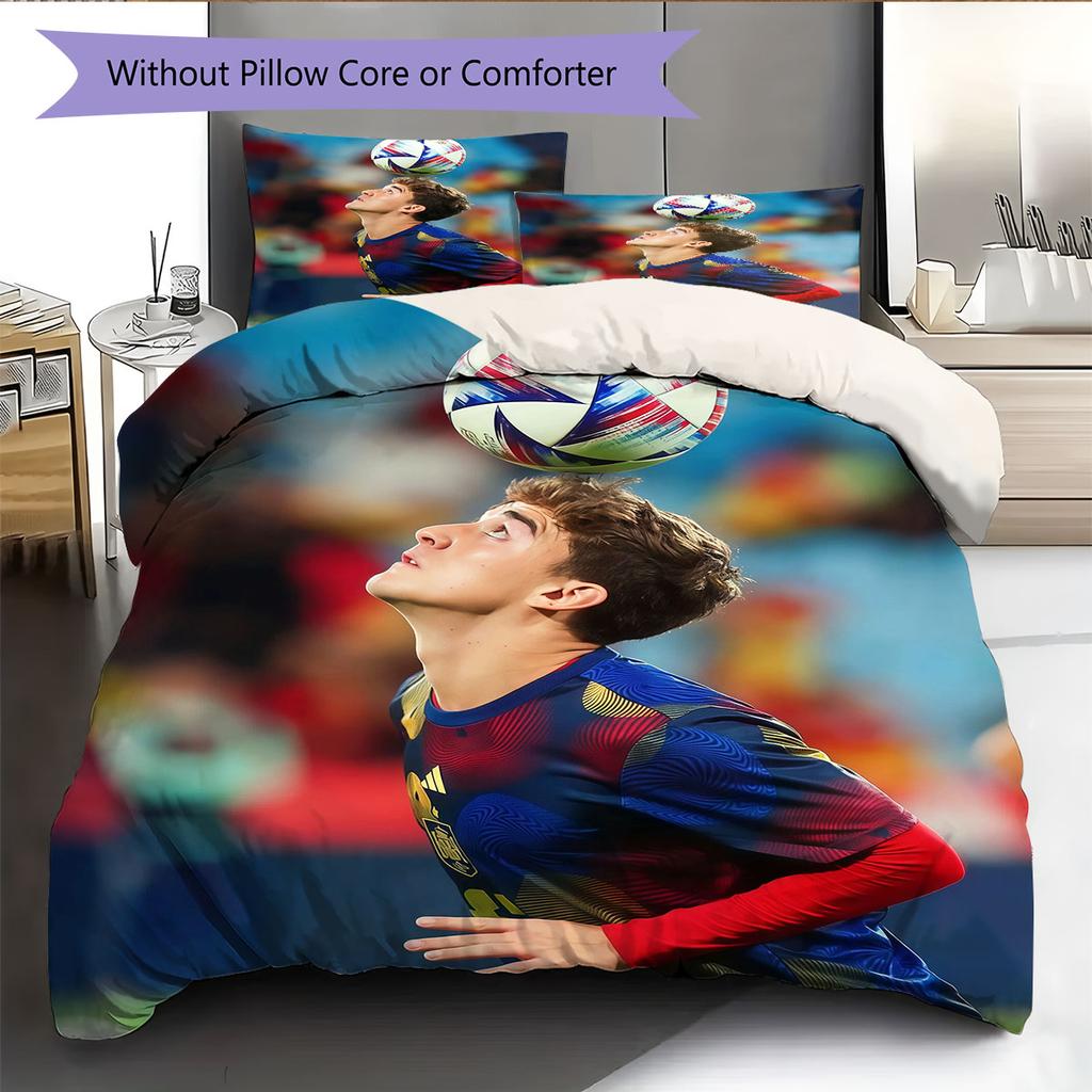 Gavi Pattern Bedding Home Decoration Birthday Gift ( 1 duvet cover + 2 pillowcase, without core),fan merchandise.