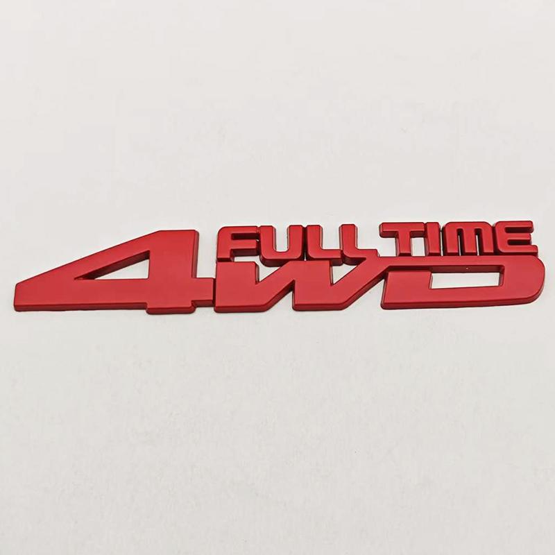 For Toyota Camry 3D Metal Car Styling Logo Full Time 4WD Badge Trunk Fender Side Stickr Emblem For Jeep Compass Grand Cherokee Toyota Accessories