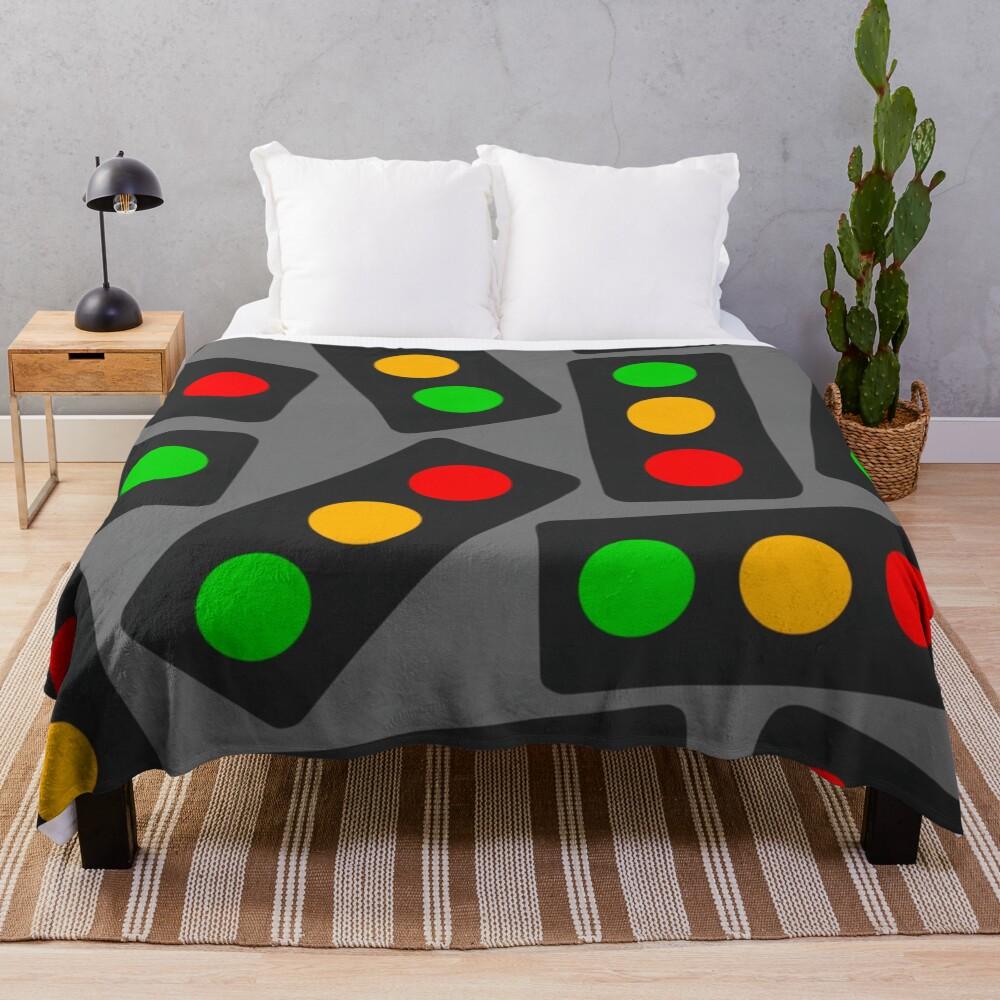 Large traffic light pattern (Large & Full version) Throw Blanket
