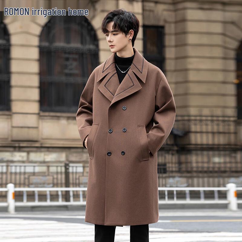 ROMON Мужское полупальто из смесовой шерсти для бизнеса
