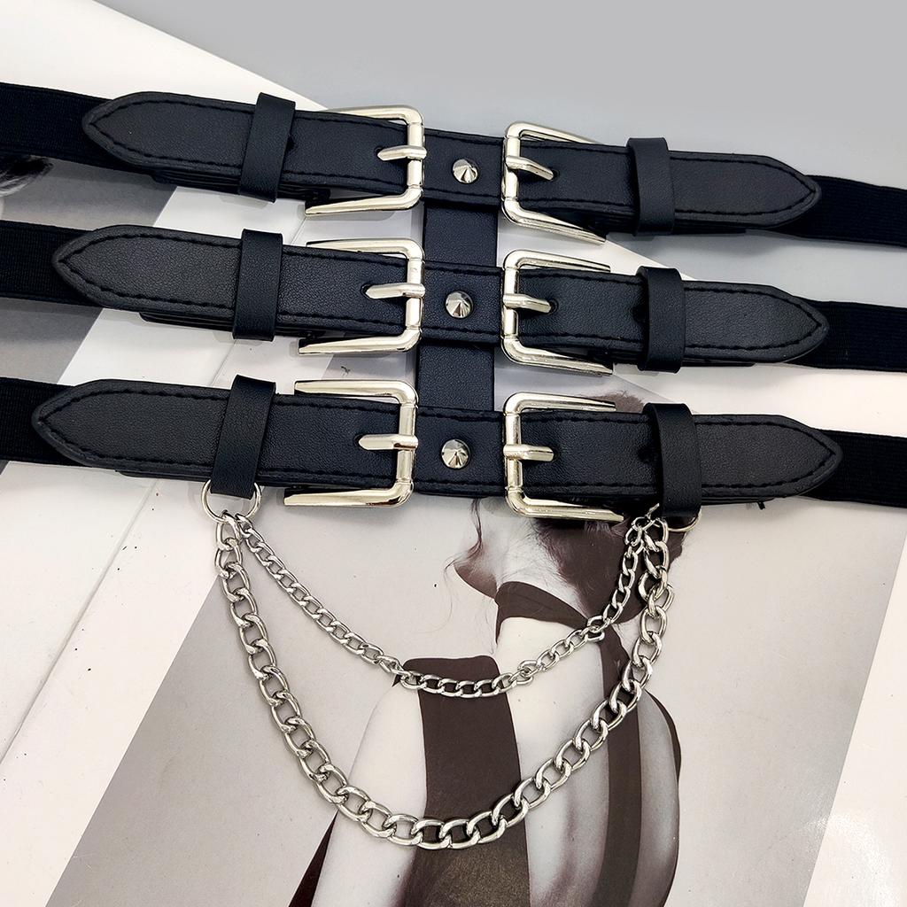 Elastic Corset Belt Female Tassel Stretch Cummerbunds Designer Belts For Women Goth Black Waistband Plus Size