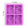 Multifunction DIY Craft Handmade Flower Shaped Cake Mould Soaps Supplies Silicone Soap Mold