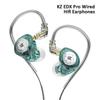 KZ EDX Pro 3.5mm Wired Dynamic Earphones with Microphone In-ear Hifi Earbuds Noise Cancelling Headphones Cable Detachable.