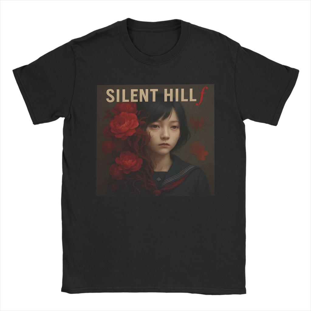 Silent Hill F Хоррор Игра 2025 Графическая Печать Футболки Мужчины Женщины Любитель Игр 100% Хлопок Футболка Одежда