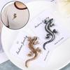 Jewelry Suit Accessories Pin Lizard Gecko Brooch Rhinestone Animal Brooch Retro