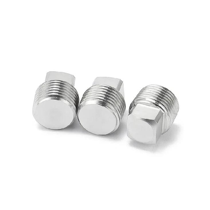 1 шт. 1/8" 1/4" 3/8" 1/2" 3/4" 1" 1-1/4" 1-1/2" 2" Pt Npt Наружная квадратная заглушка из нержавеющей стали 304 Фитинг для трубы