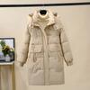 Fashion Women Winter Coat Korean Style Warm Thick Loose Cotton Padded Jacket Long Outwear