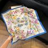 Square Paisley Hijab Satin Scarf Shawl High Quality Silk Scarf  Hair Accessories