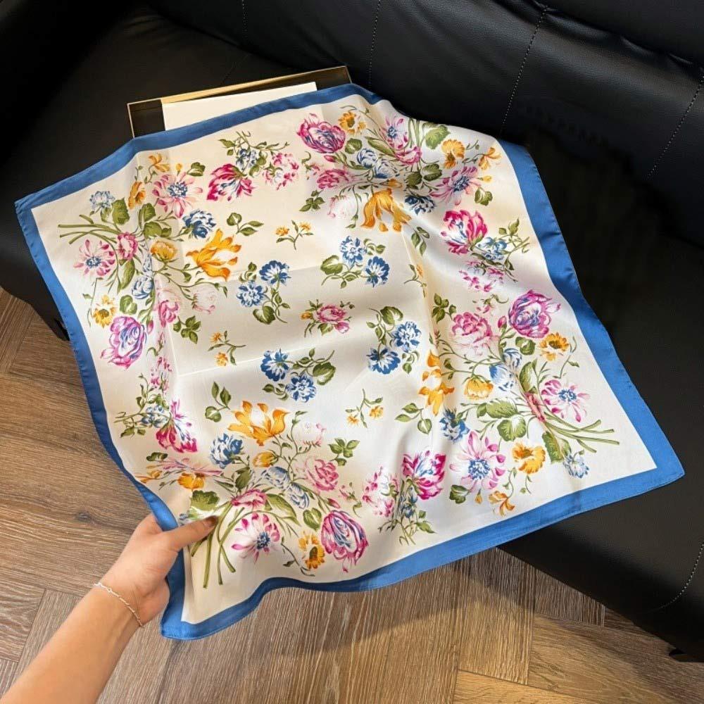 Square Paisley Hijab Satin Scarf Shawl High Quality Silk Scarf Hair Accessories