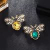 Vintage Little Bee Brooches For Women Clothing Coat Scarf Jewelry Party Accessories