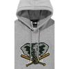 New Era MLB Series Solid Color Animal Pattern Embroidered Drawstring Hoodie Men hoodies Gray 13338687