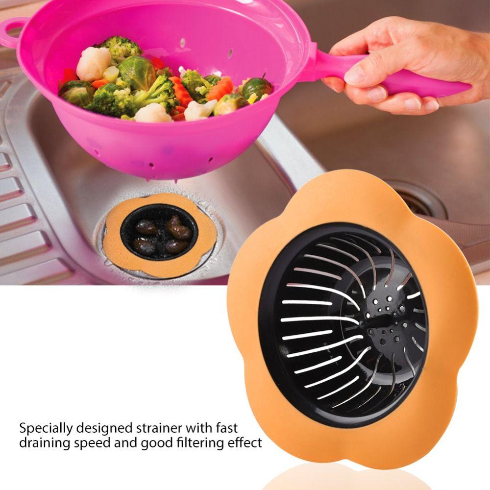 4 Pack 4.33 Inch Diameter Kitchen Sink Strainer Wide Rim Design Basin Sink Strainer  Kitchen