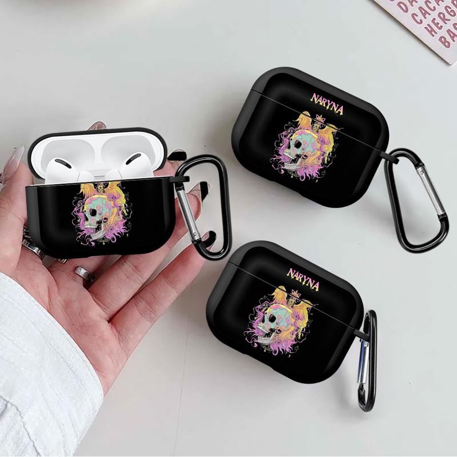 Чехол для наушников Чехол-крышка Для Airpods 4 Pro Pro2 Pro3 1 2 3 Киберпанк Стиль Скелет