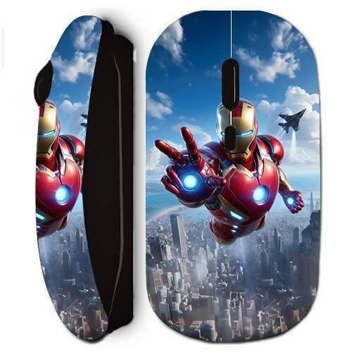 Souris sans fil - Iron Man - Maniacase - Ergonomique - Design stylé - Récepteur nano USB