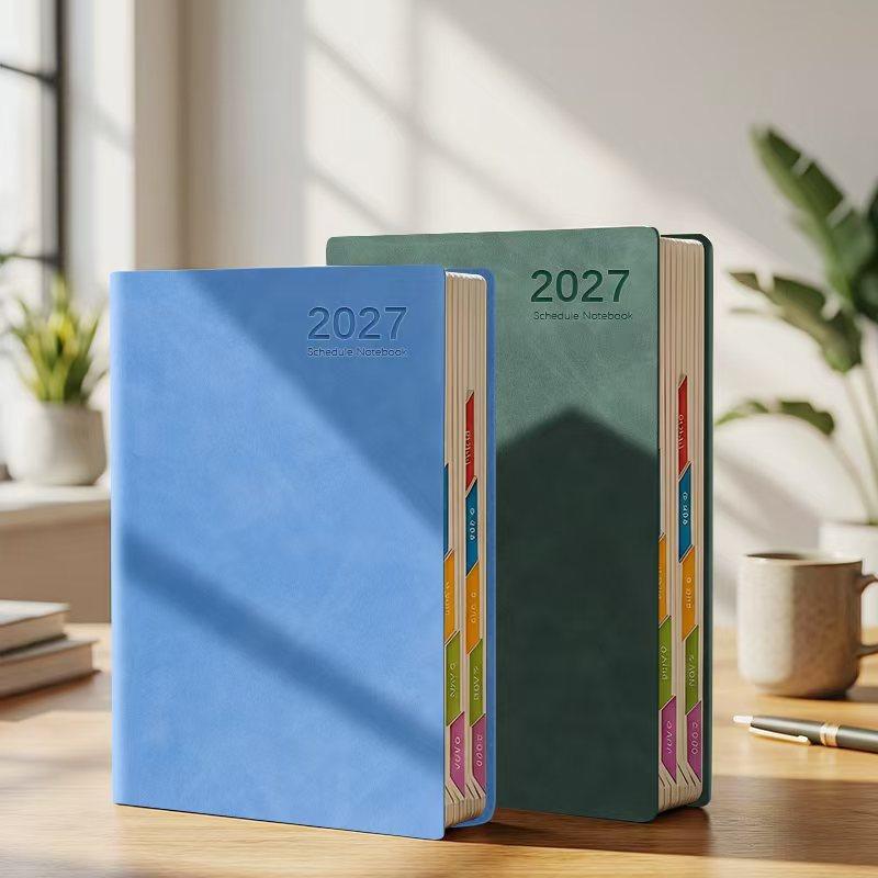 2027 Planner Efficiency Agenda Book Thick Paper Weekly Monthly Schedule Notebook for School Office Business Use