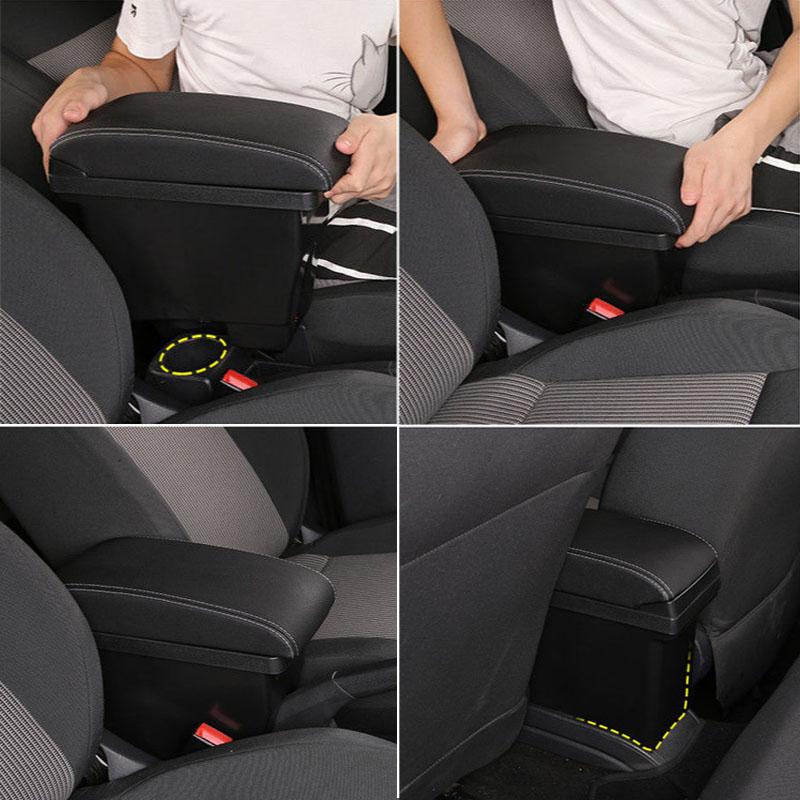 Для Volkswagen POLO Armrest Для VW POLO Mk5 6R Vento Car Armrest Box 2012-2018 Ящик для хранения Автомобильные аксессуары Простая установка