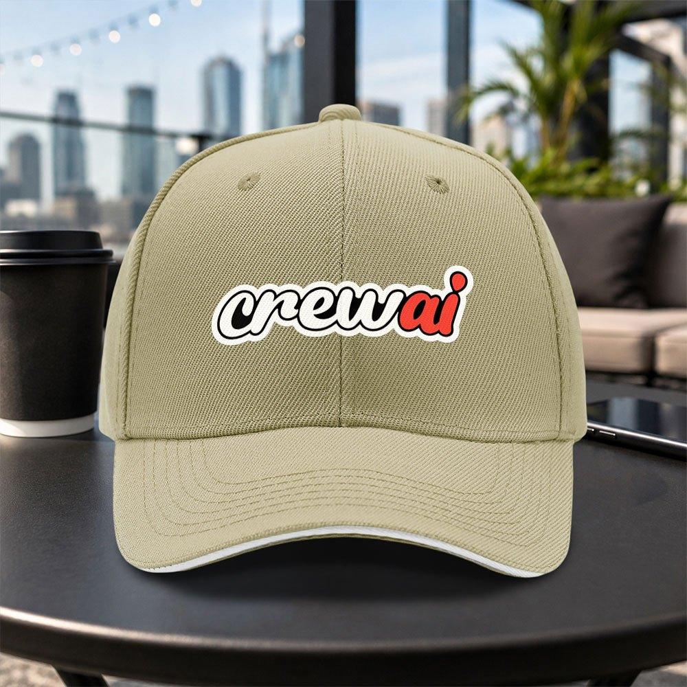 Versatile Casual Crewai Baseball Cap Unisex Lightweight Adjustable Dad Hat Multiple Colors