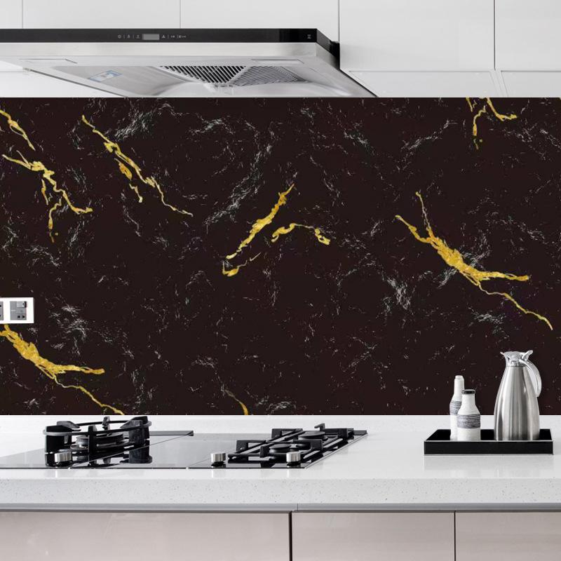 Мраморная кухонная маслостойкая пленка, плита, водонепроницаемые, влагостойкие, самоклеящиеся обои, столешница, ремонт шкафа, плитка, наклейка