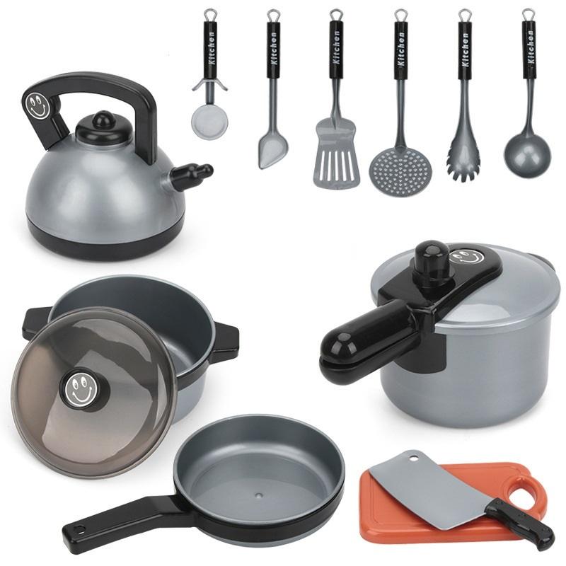 Large set of kitchen utensils, furniture, educational toys, children's food