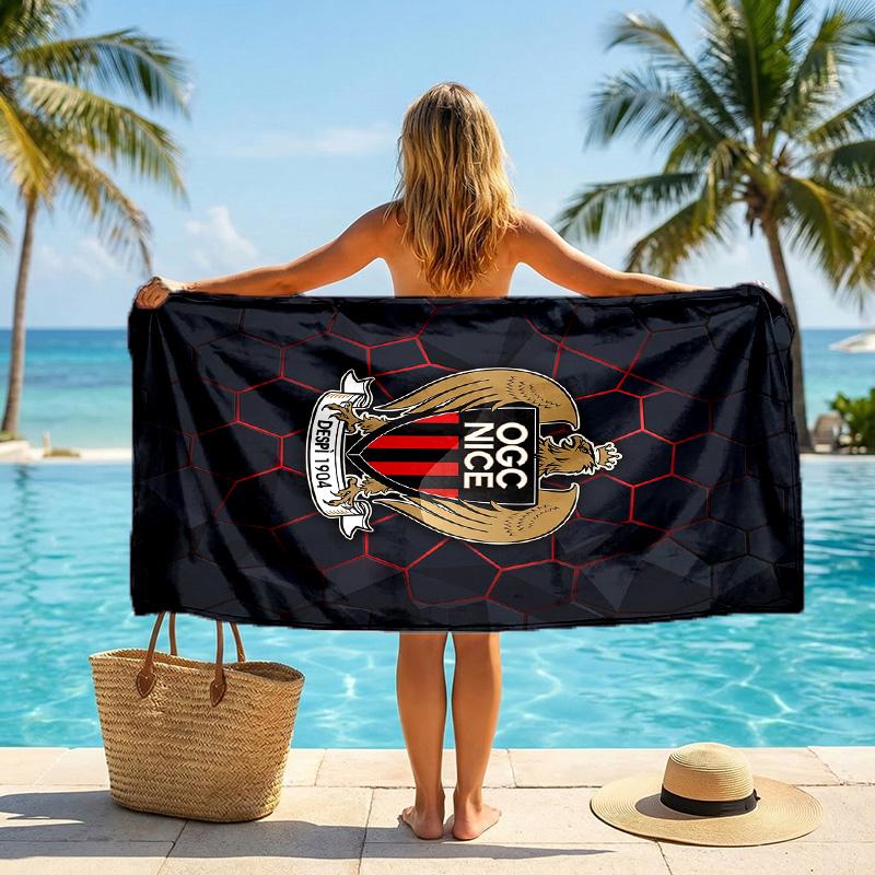 OGC Nice FC print Quick Dry Beach Towel Microfiber Absorbent Portable Travel Swimming Towel
