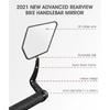 WEST BIKING Enlarged Bike Rearview Mirror Adjustable Wide Range Back Sight Reflector Scooter E-Bike Bicycle Handlebar Mirror