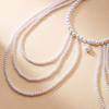 Multi Layer Imitation Pearl Shoulder Chain Gold Chain Shoulder Body Chain  Fashion Events