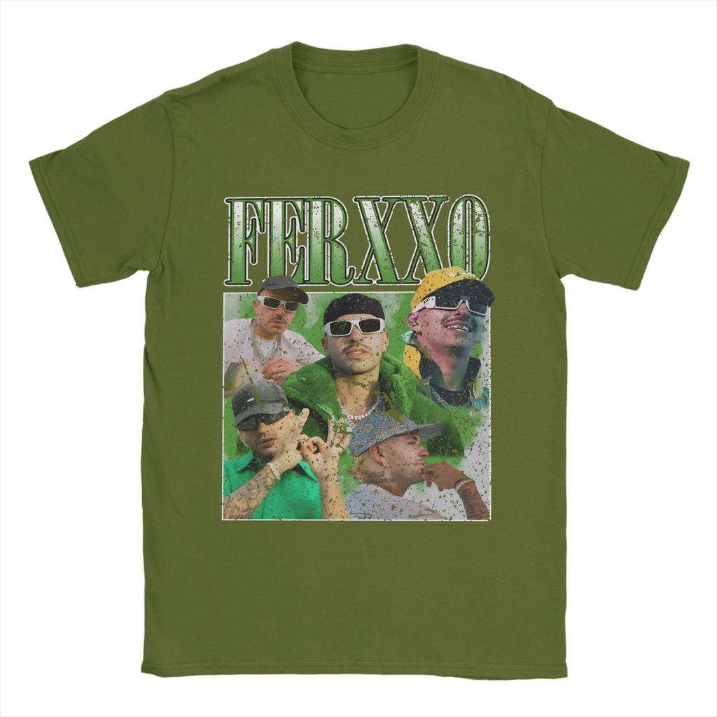 Feid Ferxxo T Shirt Male Streetwear T Shirts Summer Crewneck Fashion Tee Shirt Casual Oversized Tops