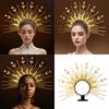 Элегантная повязка на голову Radiance Crown, луна, звезда, барочные тиары, повязка на голову, женские аксессуары для костюмов для косплея, церковная повязка на голову
