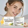 Clarifying Face Mask with Turmeric Walnut Gentle Exfoliating Clay Mask Dull Skin Brighten Refresh Complexion Daily Facial Care