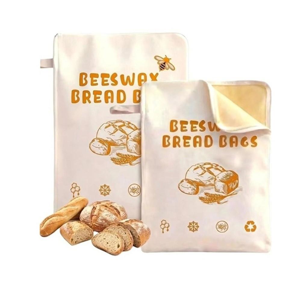 1pc Beeswax Coated Sourdough Bread Bags Reusable Food Storage Bags New Beeswax Bread Bags Homemade