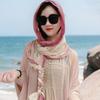 Handwoven Sunscreen Scarf Long Headscarf Shawl Fashion Accessory Beach Shawl  Spring Summer