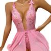 European and American new mesh printing sexy lace underwear