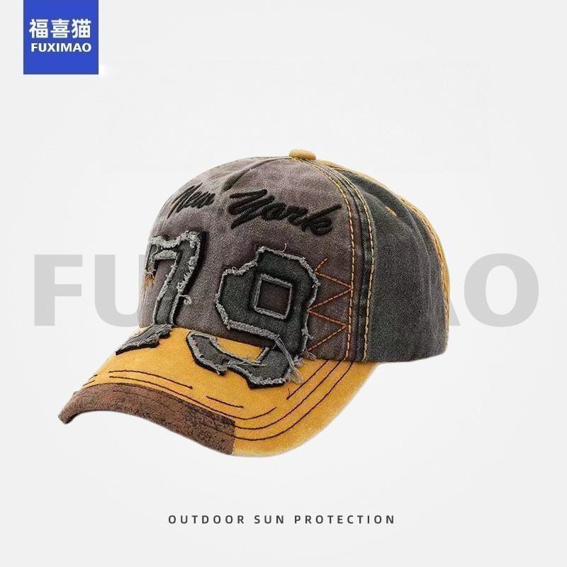 Embroidered Letter Baseball Cap Cotton Adjustable Hat Men Women Outdoor Casual Fall Winter