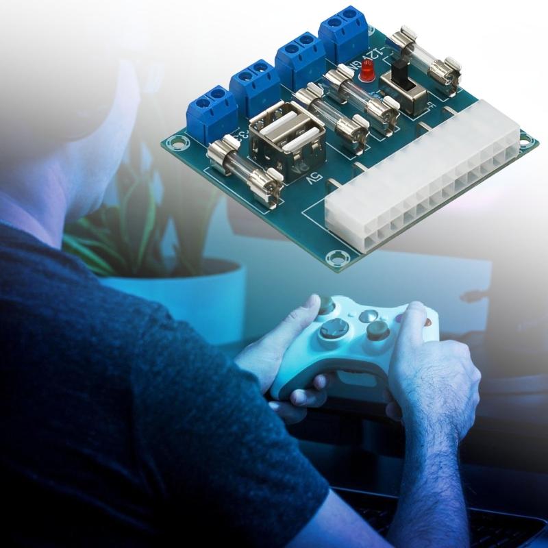 Блок питания ATX для ПК Модуль преобразования питания для материнской платы HUM28W Совместимость Быстрое подключение и Стабильный выход напряжения