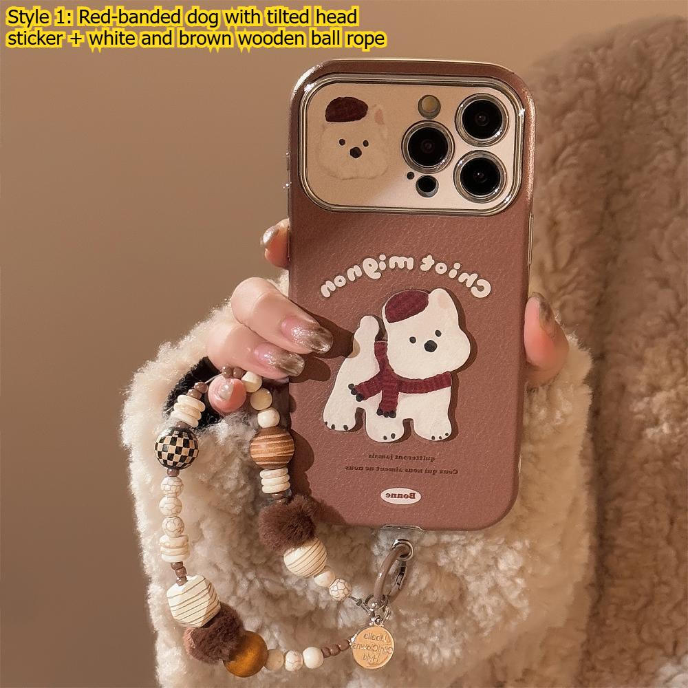 Коричневый 3D чехол из натуральной кожи для Apple iPhone 17 Pro Max и iPhone 16, с мультяшным дизайном, доступен в нескольких размерах.