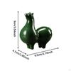 Green Horse Statue Animal Sculpture Home Decor Artwork Collections Figurine Creative for Table