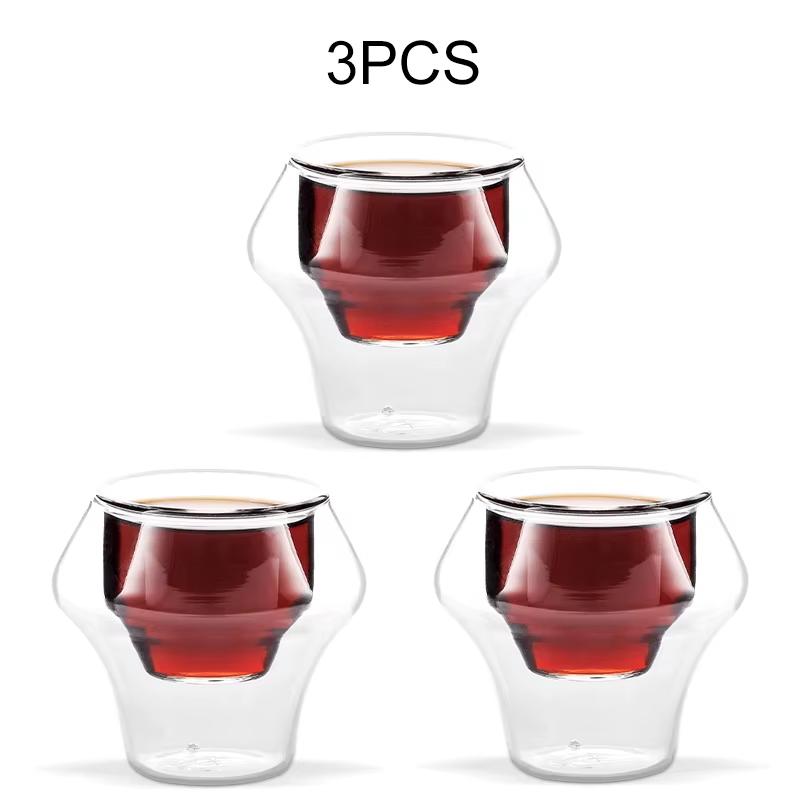 MHW-3BOMBER Двустенные стеклянные кружки, многоразовые, с защитой от ожогов, для чая, эспрессо, рюмки, бокалы для вина, аксессуары для бара и кухни, для кофе.