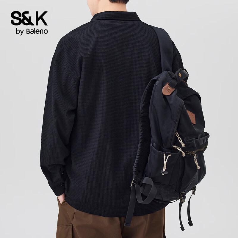 Baleno Men's Loose Fit S&K Shirt Jacket