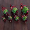 Elephant Sequence 7 Pieces Kanha Ji Pooja Room & Gifted Item For Home Decorative Showpiece - 10 Cm  (Paper Mache, Red)