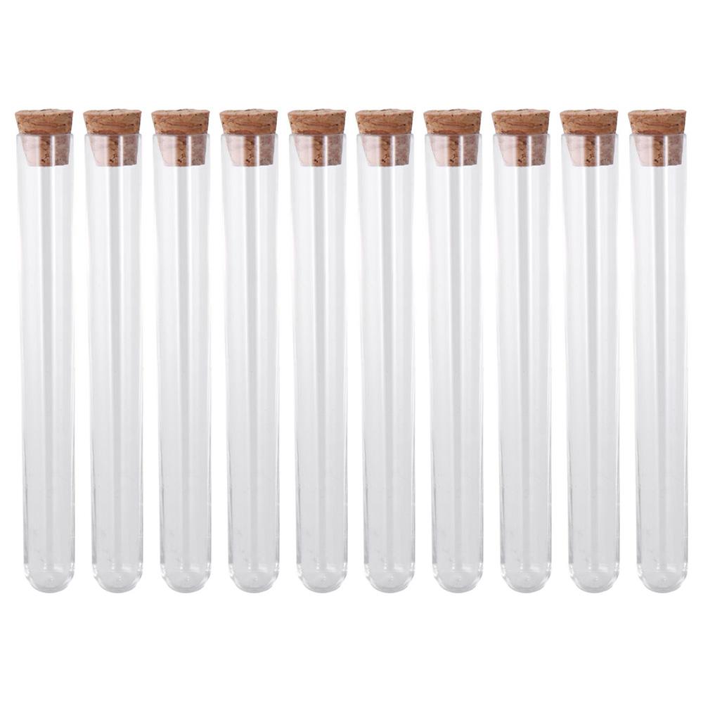 with Cork Stoppers Plastic Test Tubes Round Base  High-quality