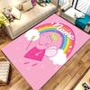 Custom personalization Peppa Pig Area Rug - Perfect For Kitchen, Bathroom,Laundry Room Decor Large Size Available,Gift All Seasons