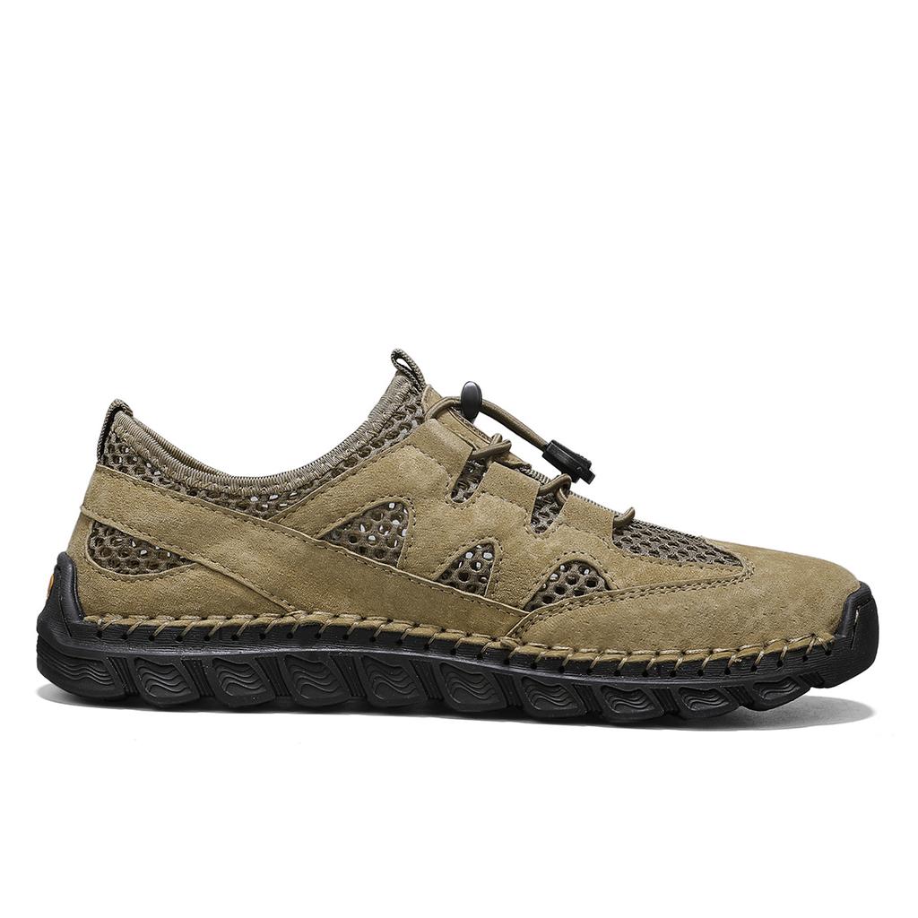 Летние мужские сандалии Сандалии для улицы из сетки Мягкие мужские сандалии Шлепанцы Сандалии ручной работы Римские тапочки для улицы